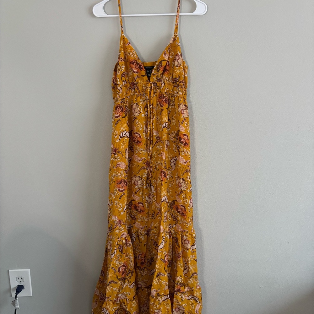 Forever 21 Yellow Gold Spaghetti Strap Sundress